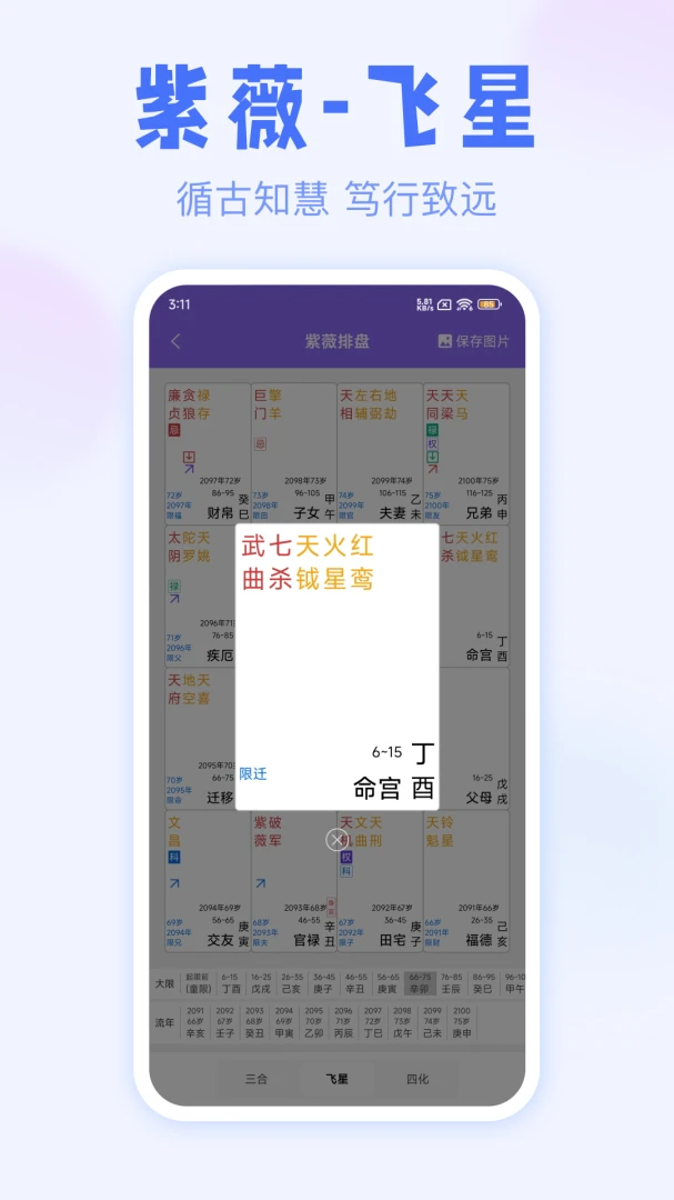 紫薇排盘-专业紫微斗数排盘工具_图片
