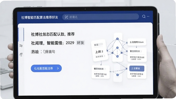 社博智能匹配算法推荐好友界面